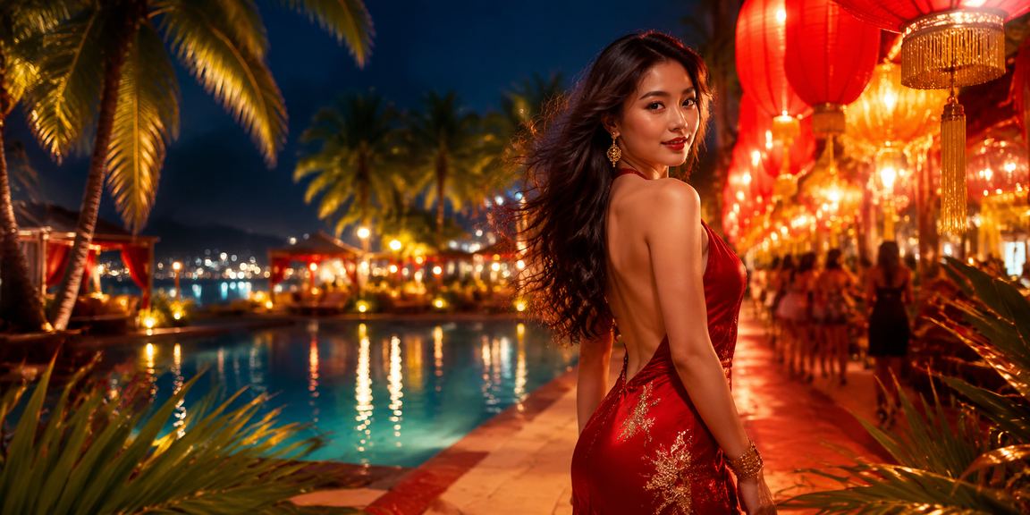 Không khí giải trí casino sôi động tại chợ đêm Nha Trang về đêm